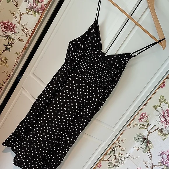 MossimoSupply Co Black/White Polka Dot Dress - Picture 3 of 4